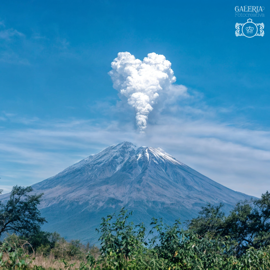 El amor está en el aire: la fumarola del Popocatépetl nos recuerda la esencia de la tierra viva